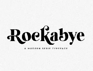 Rockabye Serif font