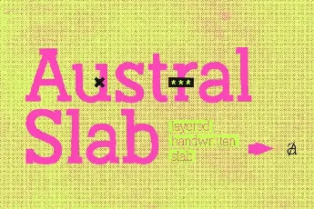 Austral Slab Family font