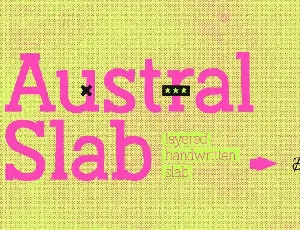 Austral Slab Family font