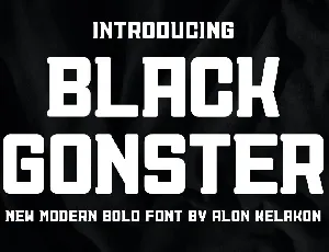 Black Gonster font