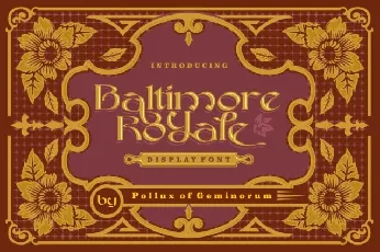 Baltimore Royale font