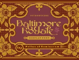 Baltimore Royale font