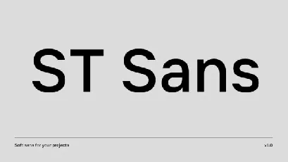 ST Sans Family font