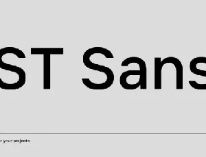 ST Sans Family font