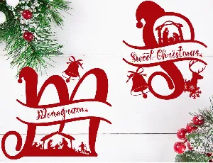 Sweet Christmas Monogram font