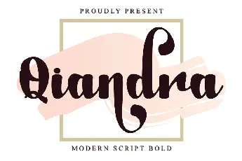 Qiandra font