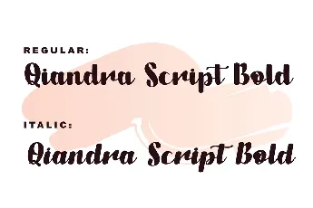 Qiandra font