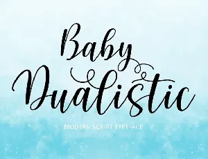 Baby Dualistic font