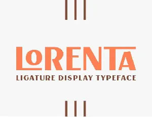 Lorenta font