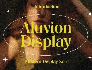 AluvionDisplay font