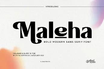 Maleha font