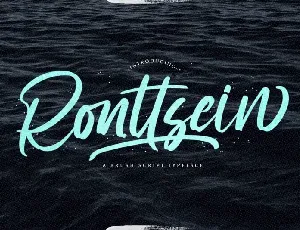 Ronttsein Script font