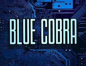 Blue Cobra Display font