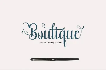 Boutique Calligraphy font