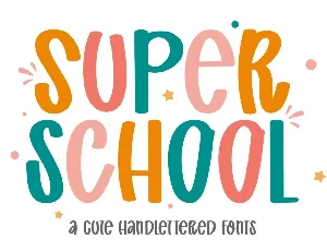 Super School font