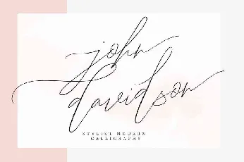 John Davidson Script Free Download font