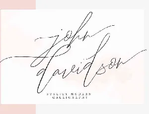 John Davidson Script Free Download font