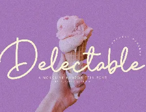 Delectable font