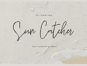 Sun Catcher Handwritten font