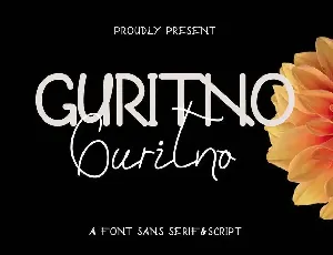 Guritno Demo font