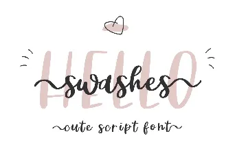 Hello Swashes font