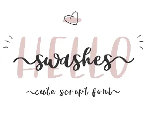 Hello Swashes font