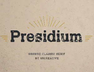 PresidiumScriptTypeface font