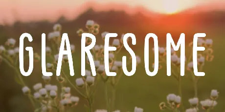 GLARESOME font