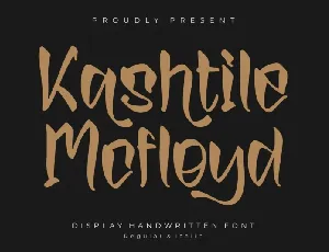 Kashtile Mcfloyd font