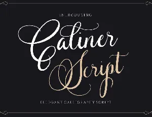 Caliner font