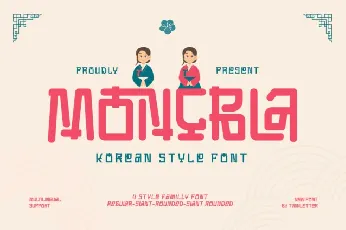 Moncbla font