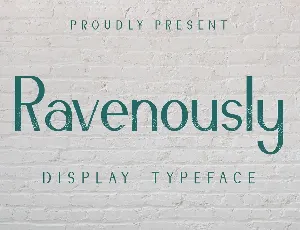 Ravenously Demo font