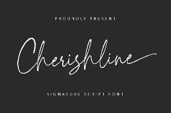 Cherishline Demo font