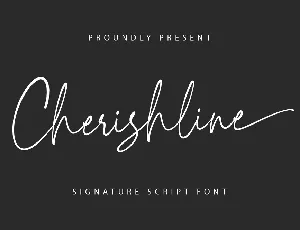 Cherishline Demo font