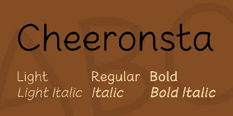 Cheeronsta font