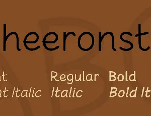 Cheeronsta font