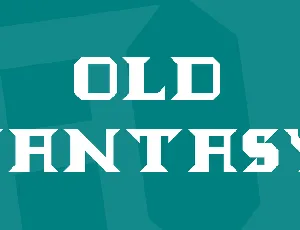 Old fantasy(upper case) font