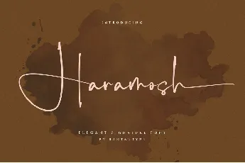 Haramosh font