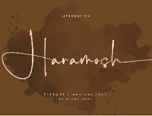 Haramosh font