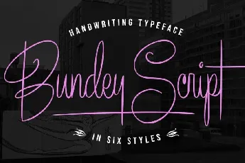 Bundey Script font