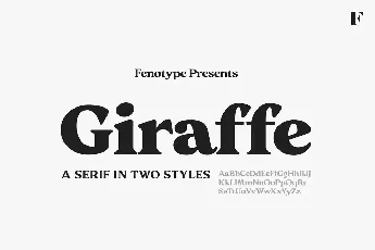 Giraffe font