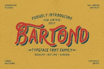 Bartond Typeface font