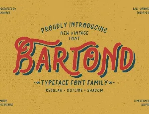 Bartond Typeface font