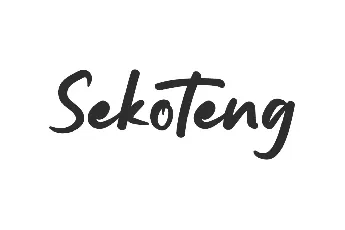 Sekoteng Demo font