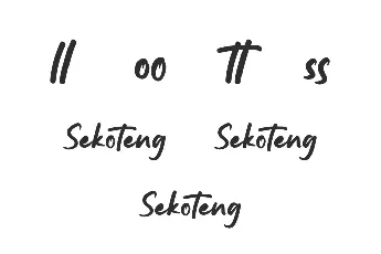 Sekoteng Demo font