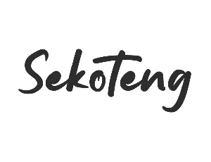 Sekoteng Demo font