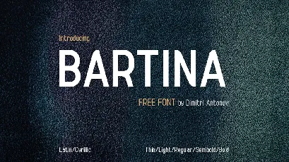 Bartina font