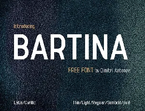 Bartina font