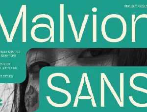 Malvion font