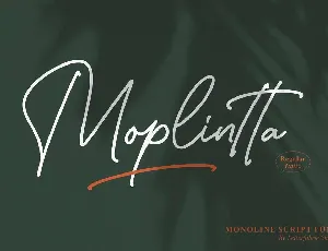 Moplintta font